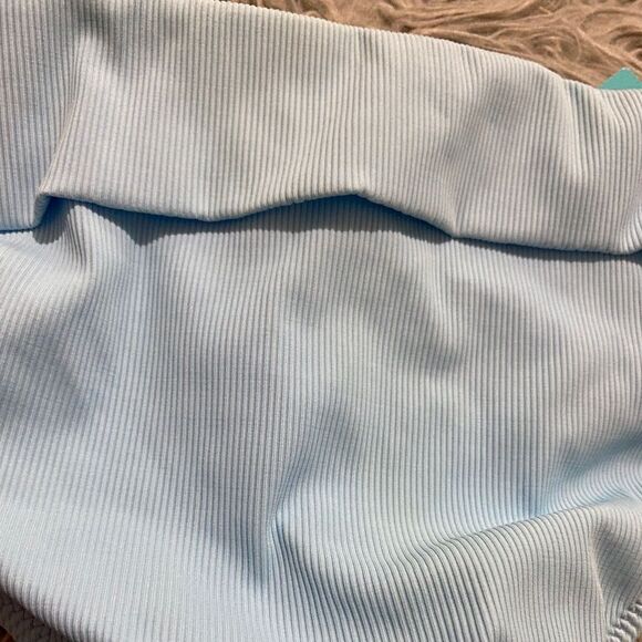 MELISSA ODABASH MADE in ITALY WOMEN’s BLUE RIBBED GRENADA BIKINI BOTTOM Sz-12 - Picture 6 of 8